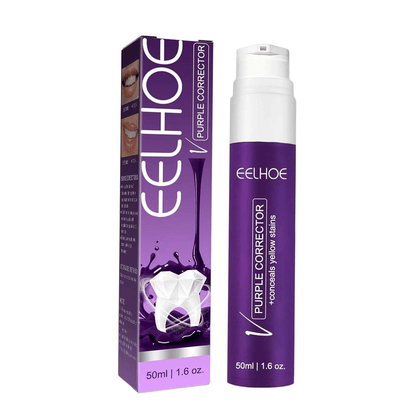 Purple Whitening Toothpaste Yellow Teeth Stains Removal - 50ml