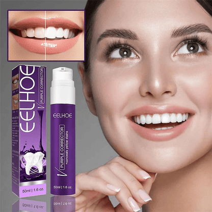 Purple Whitening Toothpaste Yellow Teeth Stains Removal - 50ml