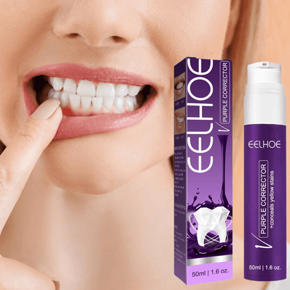 Purple Whitening Toothpaste Yellow Teeth Stains Removal - 50ml
